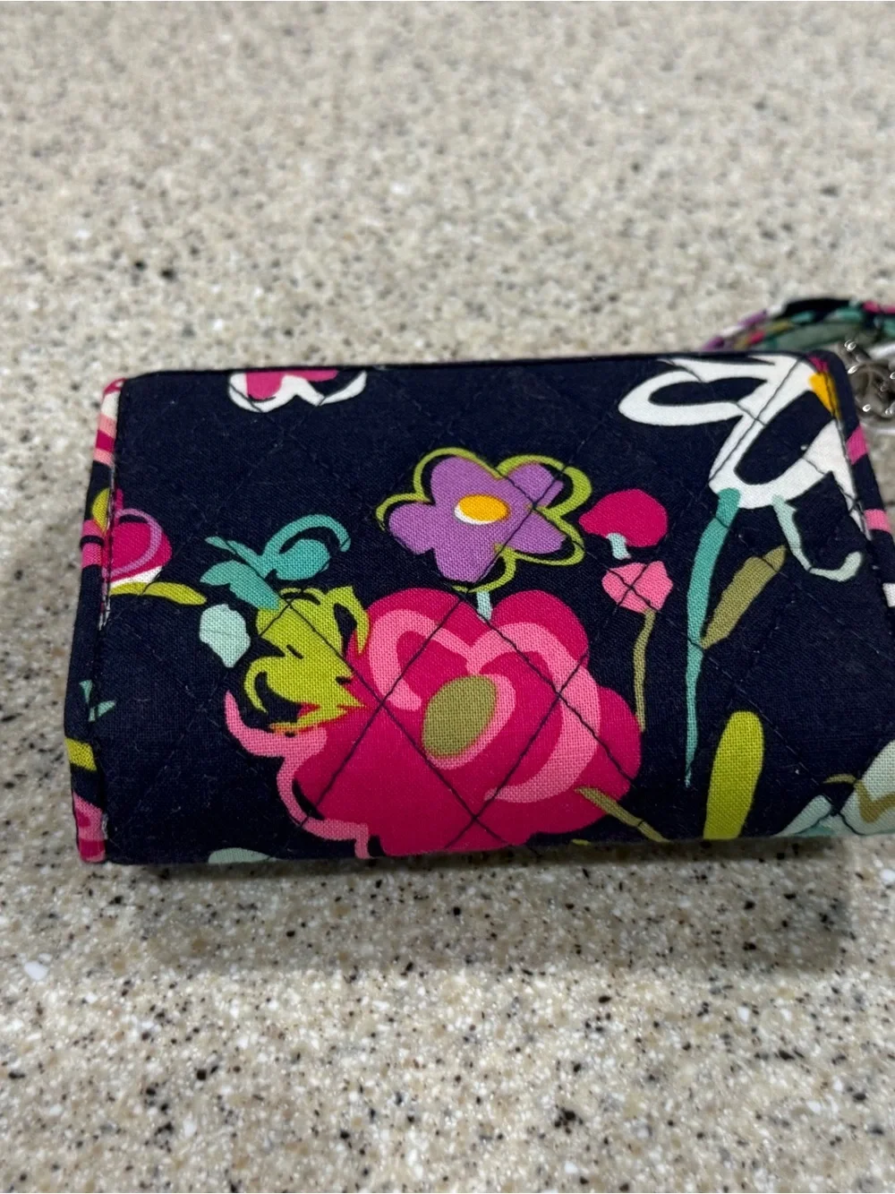 Vera Bradley Super Smart Wristlet / Tri-fold Wallet (Ribbons Pattern)